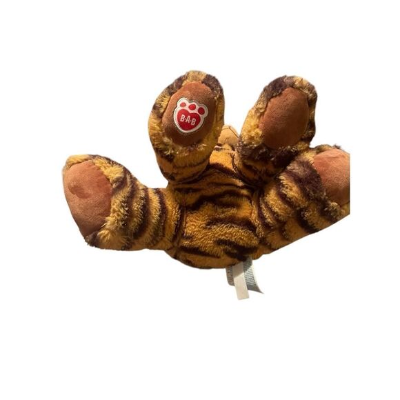Build A Bear Orange Black Striped Tiger Cub Blue Eyes Stuffed Animal Plush 14" - Picture 5 of 6